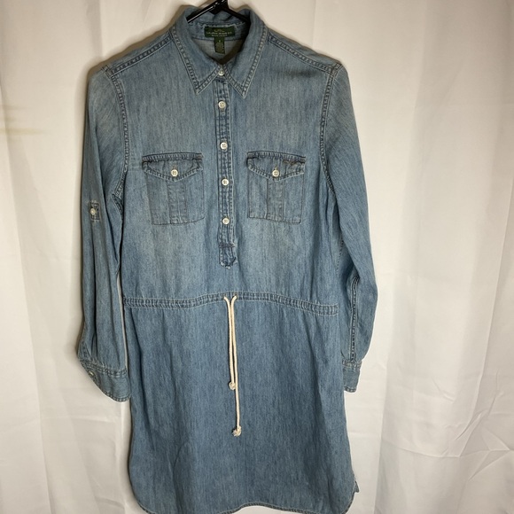 Lauren Ralph Lauren denim dress 4 - Picture 2 of 10